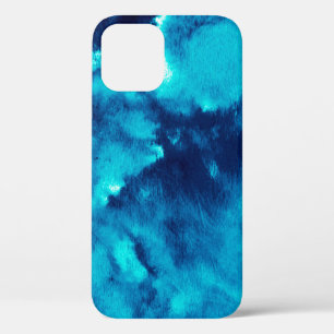 Blue Phantom Fashion Patterns Dirty Plash Watercol iPhone 12 Case