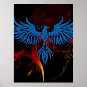 Blue Phoenix Poster