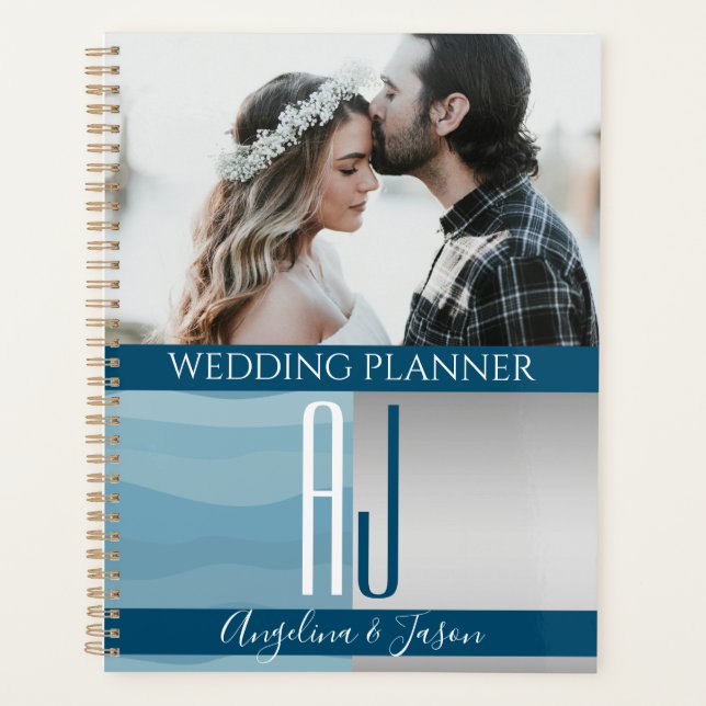 Blue Photo Wedding Planner (Front)