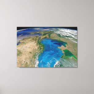 Blue Phytoplankton Bloom In The Black Sea Canvas Print
