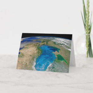 Blue Phytoplankton Bloom In The Black Sea Card