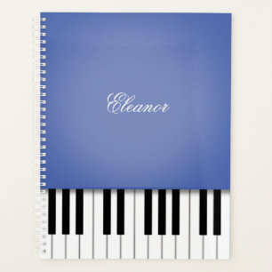 Blue Piano Music Keyboard CustomIzed Planner