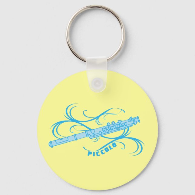 Blue Piccolo Key Ring (Front)