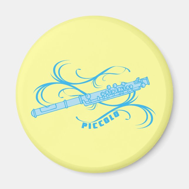 Blue Piccolo Magnet (Front)