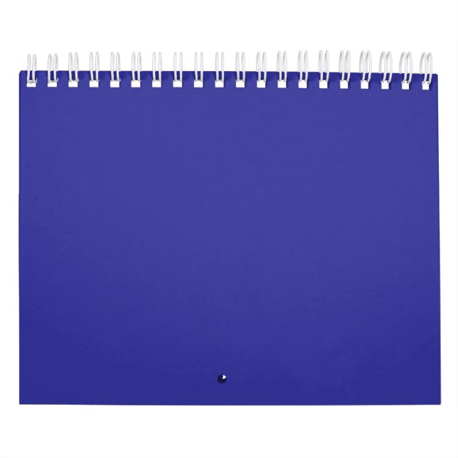 Blue (pigment) (solid colour)  calendar (Cover)
