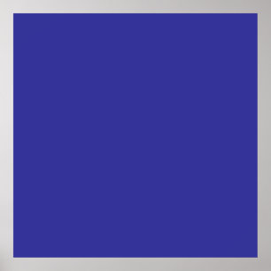 Blue (pigment) (solid colour) poster
