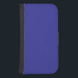 Blue (pigment) (solid colour)  samsung s4 wallet case<br><div class="desc">Blue (pigment) (solid colour)</div>