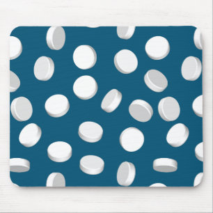 blue pills drugs mouse pad