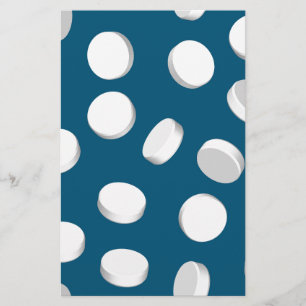 blue pills drugs stationery