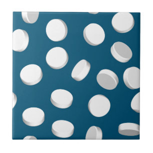blue pills drugs tile