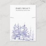 BLUE PINE TREE FOREST WINTER  BRACELET DISPLAY BUSINESS CARD<br><div class="desc">If you need any further customisation please feel free to message me on yellowfebstudio@gmail.com.</div>