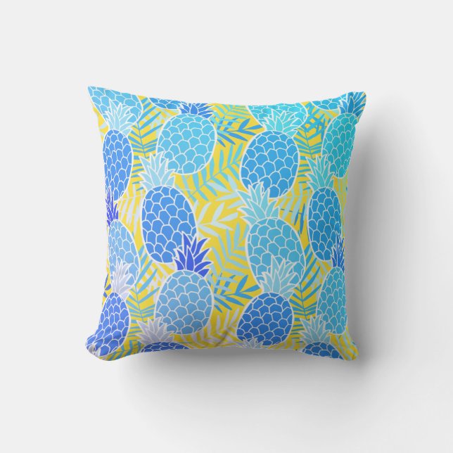 Blue Pineapple Cushion (Front)