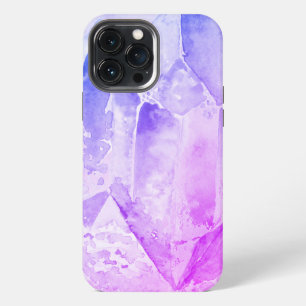 *~* Blue Pink Amethyst Crystal Healing Energy iPhone 13 Pro Max Case