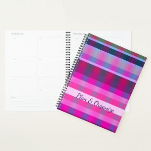 Blue Pink and Mauve Planner