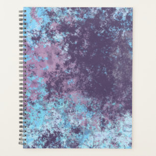 Blue, Pink and Purple Marble Abstract Planner