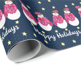 Blue Pink And Yellow Wrapping Paper