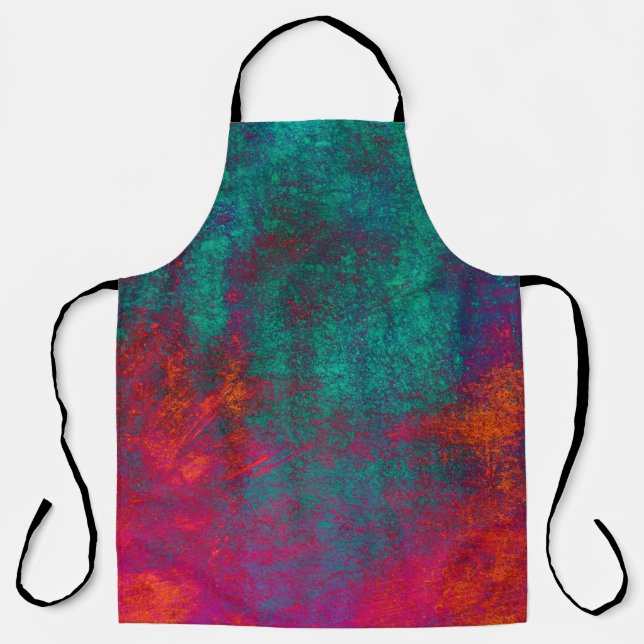 Blue pink background texture cement wallabstract,a apron (Front)