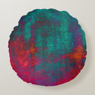 Blue pink background texture cement wallabstract,a round cushion