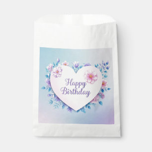 Blue Pink birthday luxurious elegant extravagant Favour Bags
