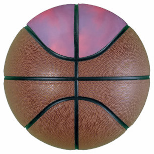 Blue Pink Clouds Basketball