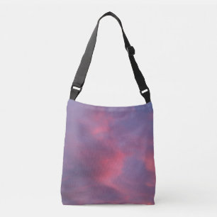 Blue Pink Clouds Crossbody Bag