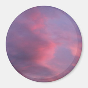 Blue Pink Clouds Magnet