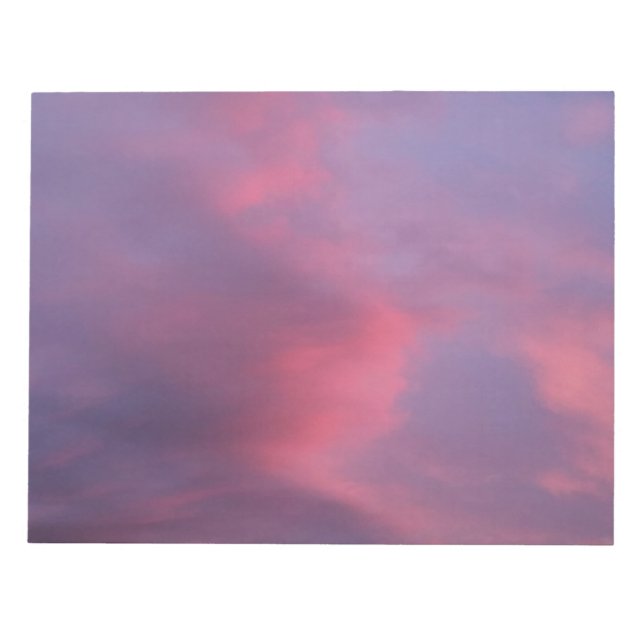 Blue Pink Clouds Notepad (Front)
