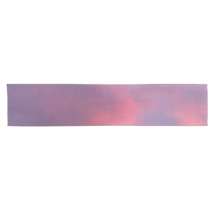 Blue Pink Clouds Short Table Runner