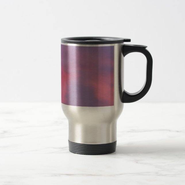 Blue Pink Clouds	 Travel Mug (Right)