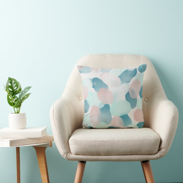 blue pink cushion (Chair)