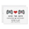Blue Pink Cute Gamer Save the Date Invite
