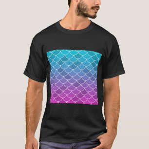 Blue Pink Fish Scales T-Shirt