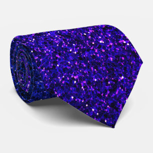 Blue Pink Glitter Abstract Birthday Wedding Gift Tie