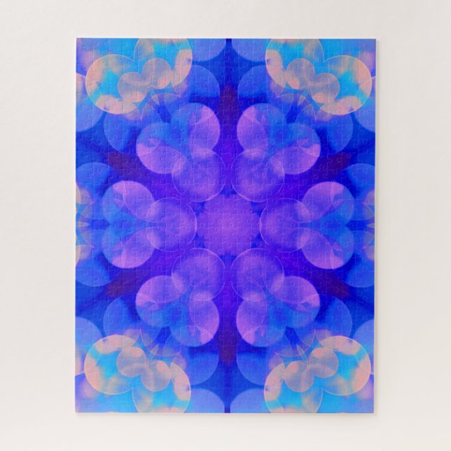 Blue & Pink Gradient Pastel Bubble Art Jigsaw Puzzle (Vertical)