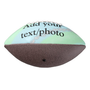 Blue pink green glitter sparkle pastel add name p football