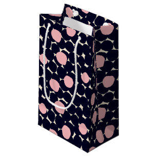 Blue & Pink Large Dot Pattern Small Gift Bag