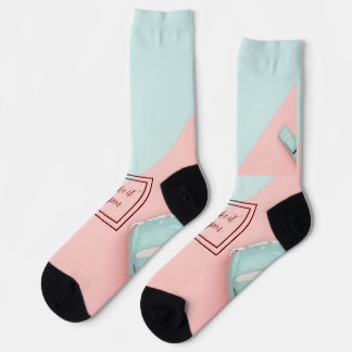 Blue Pink Make It Happen Socks