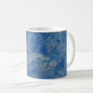 Blue & Pink Marble Acrylic Abstraction Coffee Mug