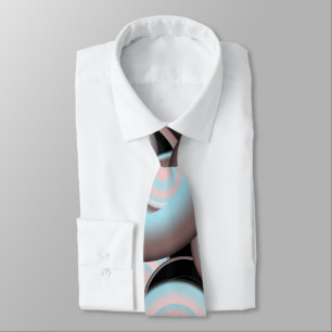 Blue Pink Mocha and Black Gradient Colour Fill Tie