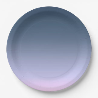 Blue-pink Ombre . Paper Plate