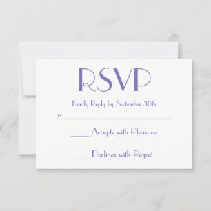 Blue Pink Ombre Sunset Periwinkle RSVP Card