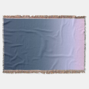 Blue-pink Ombre . Throw Blanket