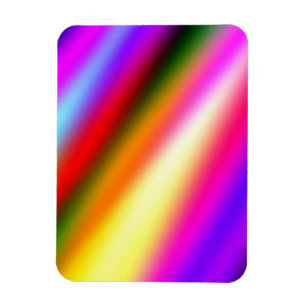 Blue pink ombre watercolor abstract pastel rainbow magnet