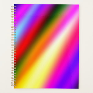Blue pink ombre watercolor abstract pastel rainbow planner