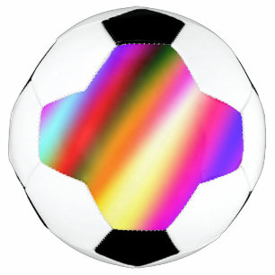 Blue pink ombre watercolor abstract pastel rainbow soccer ball