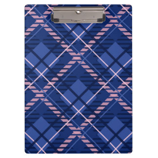 Blue & Pink Plaid Clipboard