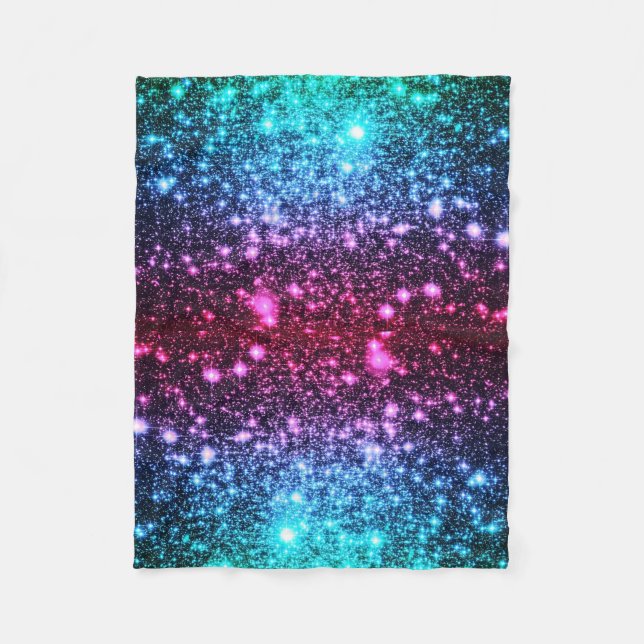 Blue Pink Purple Sparkle Blanket (Front)