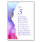 Blue Pink Silver Wedding Reception Table Number