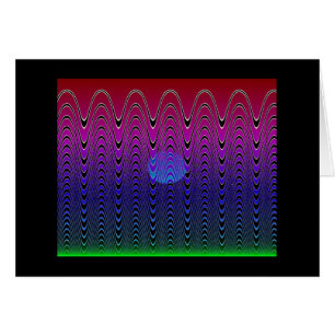 Blue Pixel Sunset #7 (card)