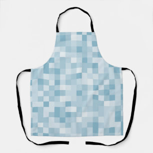 Blue pixels apron